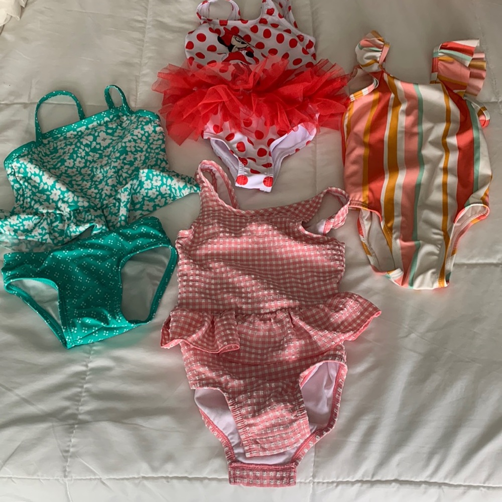 Four - bundled swim suits size 2T